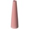 Uniquewise 8 Inch Contemporary Ceramic Cone Shape Table Vase Modern Pastel Colored Flower Holder, Pink QI004359.RD - alternate 2